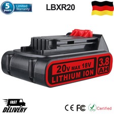 NEU Für BLACK+DECKER Akku 18V 3,8 Ah Lithium BL2018 BL1318 BL4018 BL1518 LBXR20
