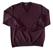 Luciano  Herren Pullover Pulli  Strick Gr. 52/54  Pflaume 100% Schurwolle