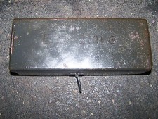 Old spare parts box tin box