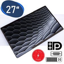 27" 68,6CM FULL HD TOUCHSCREEN MONITOR 1920X1200P VGA DVI DISPLAYPORT 12V  NVM27