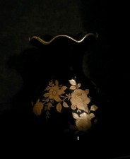 Vintage Porzellan Vase Schwarz