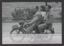 Ansichtskarte Motorrad Reklame DKW RT100 3 Personen auf 1 Motorrad