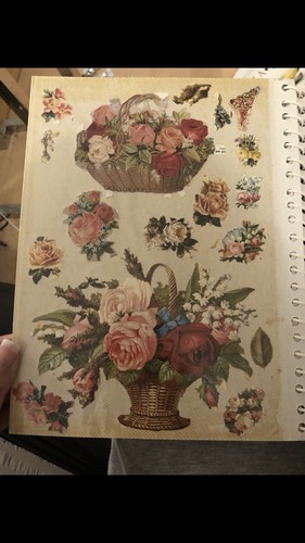 Glanzbilder oblaten blumen - oblaten,