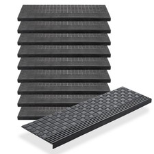 10x Stufenmatten Gummi 65x25cm