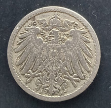Deutsches Reich, Kaiserreich, 1899, Prägung A, 5 Pfennig,