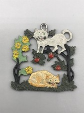 Christbaumschmuck Zinn Kühn Katzen Weihnachten Anhänger