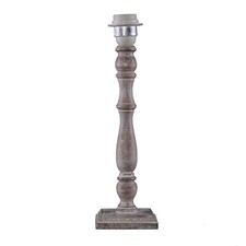 Tischleuchte Holz Natur Antik