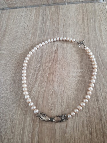 Vintage perlenkette mit - perlenkette,