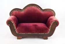 Puppensofa Bordeauxrot