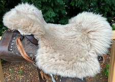 Lammfell Sattelbezug