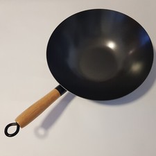 Wok Carbon Stahl Topf 31cm