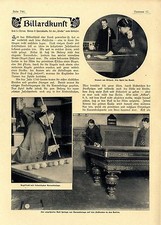 S. Thron Billard- Kunst Karambolage am amerikanischen Brett Kopfstoß mit...1907