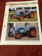 Eicher Traktor Dieselschlepper LH 12 ED  13 ED 26 1955 Weltbild Prospekt