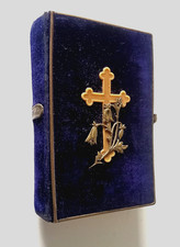 Gebetbuch: Brot des Lebens 1877 Samt-Einband Messingschliesse
