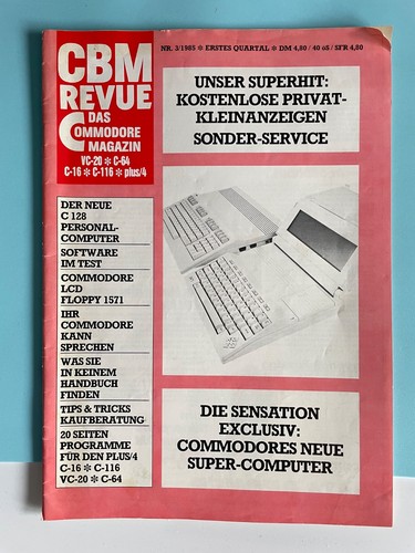 Zeitschrift commodore magazin - commodore,