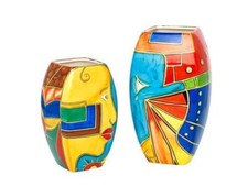 Vase 20cm handbemalt “FACE