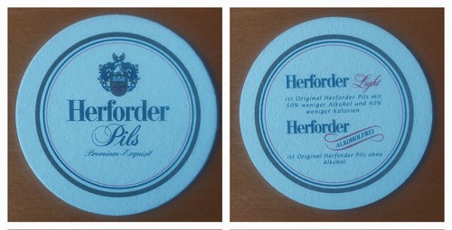Bierdeckel herforder pils - 1,