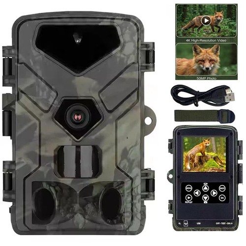 Wildkamera 50mp jagdkamera - 4k,