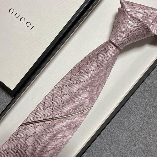 Gucci muster seidenkrawatte - gg,