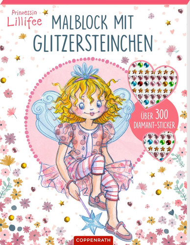 Malblock mit glitzersteinchen - malblock,