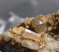 Topas auf großer Matrix,  Schneckenstein