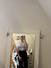 Shein crop top blau weiß - crop, xs