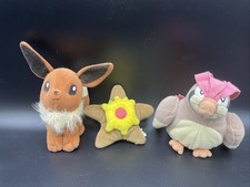 Pokémon Set Evoli Tauboga Sterndu  1999 Hasbro Plüschfigur ca. 12 cm Pokemon
