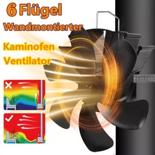 6-Flügel Stromloser Kaminofen