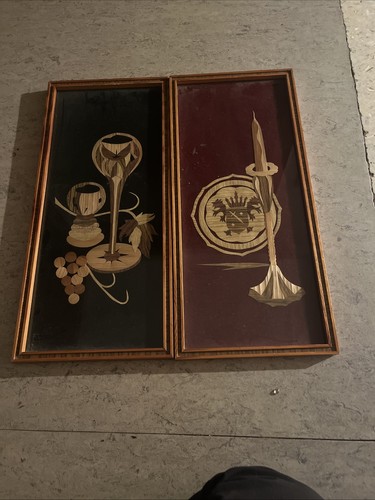 Ddr kunstgewerbe strohbild - ddr,