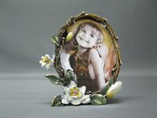 Luxus Bilderrahmen  aus Hartzinn  mit Strass 14 cm x 12 cm