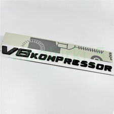 1X Für Mercedes Benz V6 KOMPRESSOR Schriftzug Emblem Aufkleber Matte Schwarz