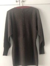AIDA BARNI-Eleganter brauner Kaschmirpullover - Grösse L