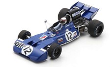 1:18 Spark 18S589 Jackie Stewart Tyrrell 003 #12 Winner British GP 1971