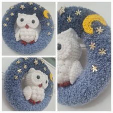 Kranz Türkranz Eule Herbst