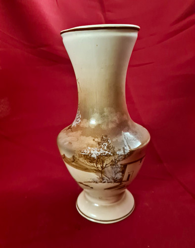 Keramikvase vase weiß braun - keramikvase, weiß/braun