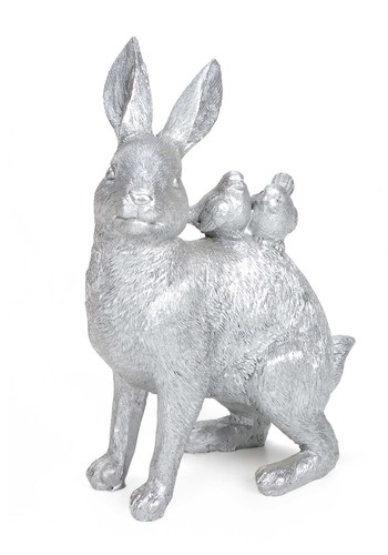Osterhase mit vögelchen - mit, auf