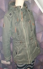 ?Naketano?DamenParka/Kutte? Grün-khaki?mit Kapuze?gefütt.mit Teddyfell?GrL