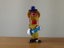 Clown Glas Figur Skulptur H 17cm kein Murano Joska Kristall Glasfigur mehrfarbig