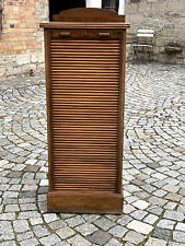 2/4/325  Rolladenschrank Büroschrank  Aktenschrank Nußbaum antik