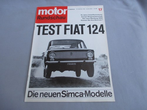 Motor rundschau 1966 fiat - 17/1966,,
