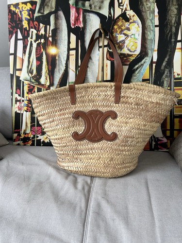 Céline stroh tasche korb - stroh,