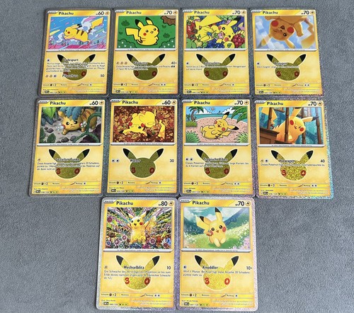 Pokémon 10x pikachu 30c - pokémon,