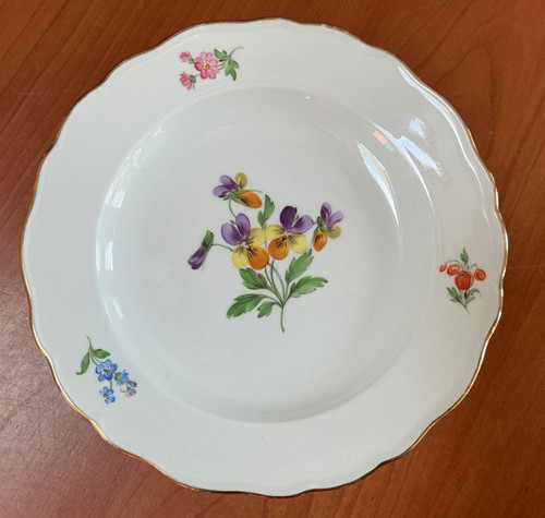 Meissen porzellan speiseteller - meissen,