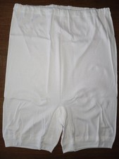 5er Damen Pagen-Schlüpfer mit längerem Bein weiß aus 100% BW 5 Stück Unterhose