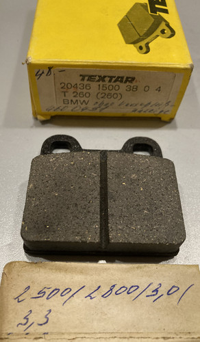 Satz bremsbeläge hinten - bremsbeläge, bmw