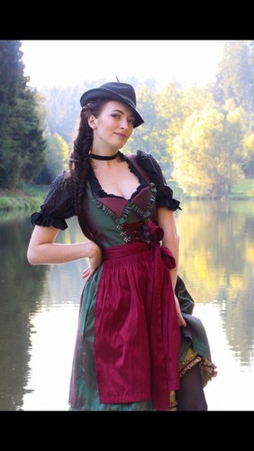 Zweiteiliges damen dirndl - zweiteiliges,