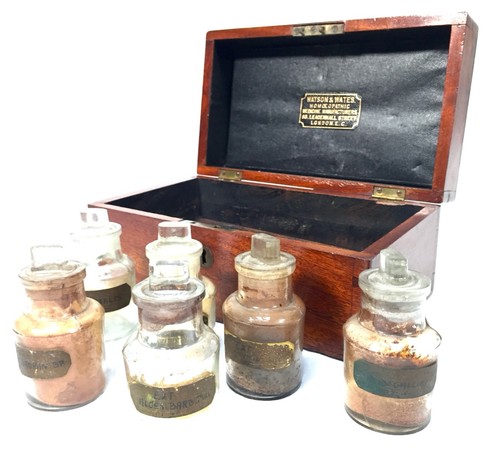 Antike mahagoni apothekerbox - apothekerbox, /