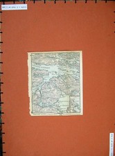 Original alter antiker Druck 1899 Karte Norwegen Dänemark Schweden Saltsjosaden Vaxholm