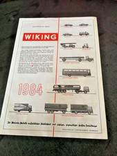 Wiking Modell Auto WMA 1984/85 Katalog Prospekt Bild Preisliste Neuheiten / 1698
