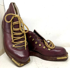 Skischuhe Leder Grösse 28 Kristiania Begutex 1950/60er Jahre TOP